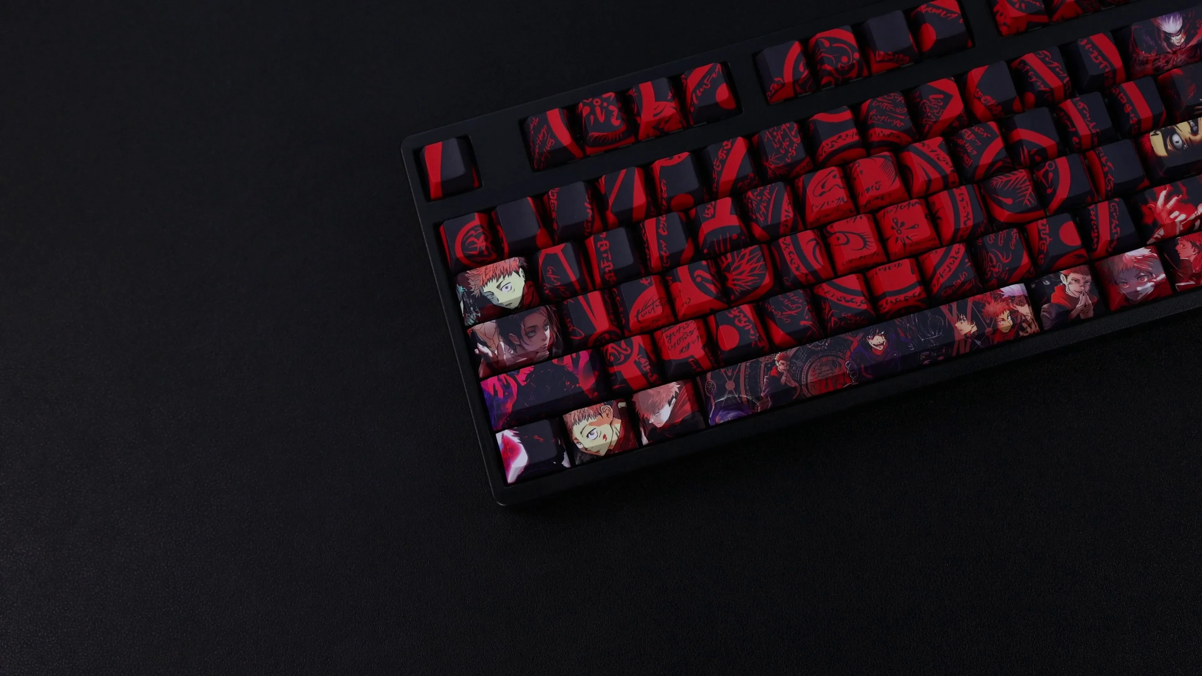 Jujutsu Kaisen Keycaps Gojo Satoru Itadori Yuji 108 Key Mechanical Keyboard Keycaps Set Sublimation Keycap Pc Gamer Accessories