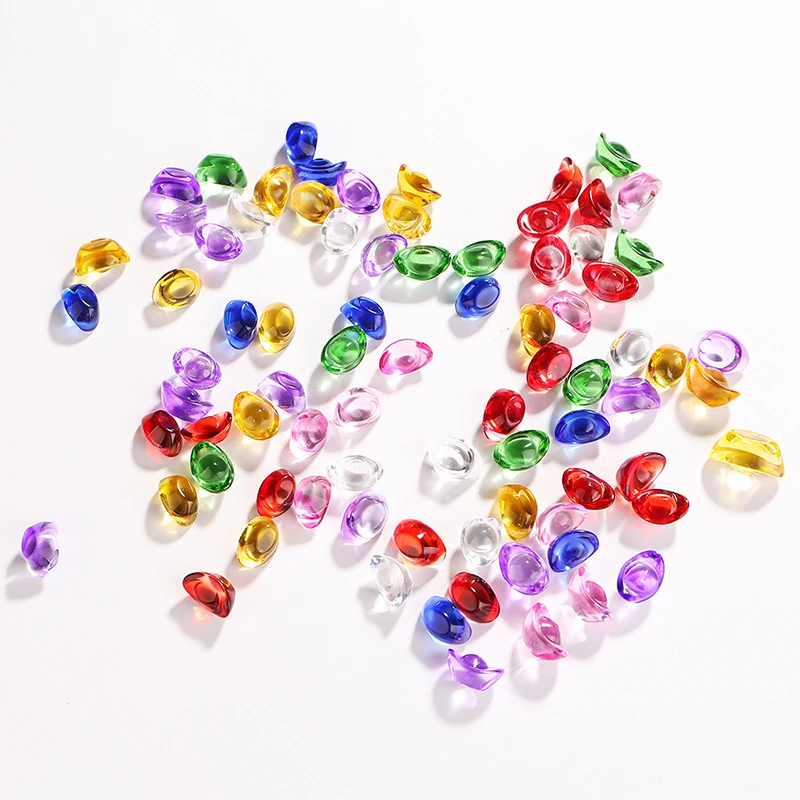 20 قطعة زجاج ملون صغير كريستال يوان باو سبائك Pfaff النحاس اسطوانة فورتشن اكسسوارات المنزل نعمة زخرفة زخرفة #6