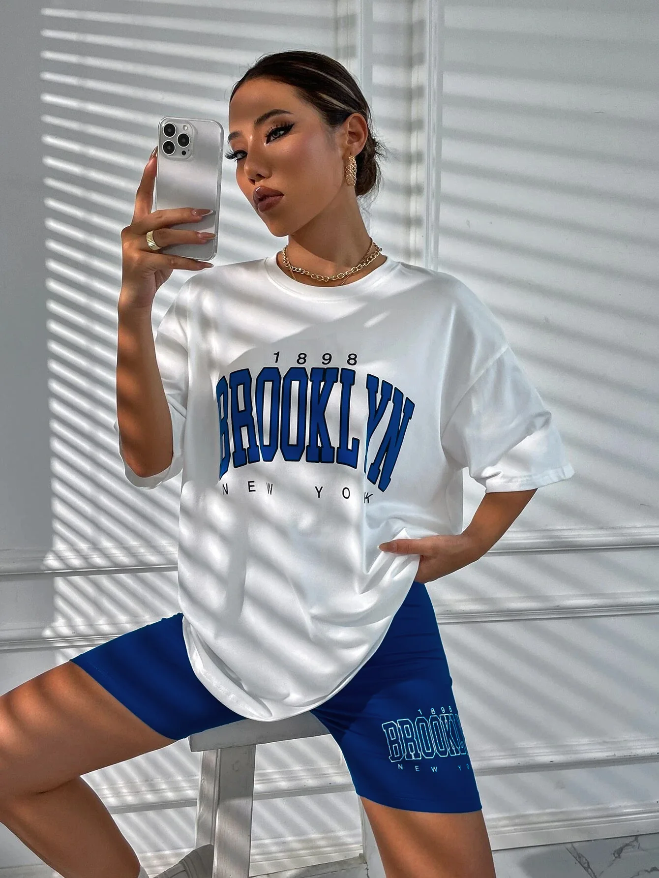 Европейская и американская верхняя одежда, пуловер, повседневный костюм, женские пижамы, свободная футболка, узкие шорты, тонкий костюм, одежда для дома