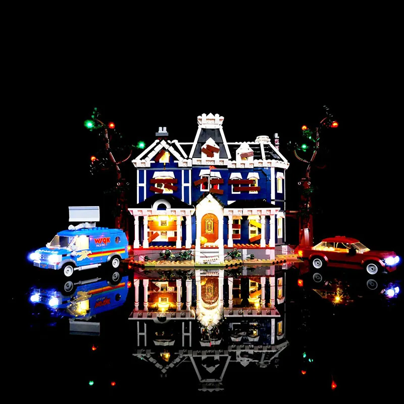Zestaw oświetlenia LED do LEGO Stranger Things The Creel House Movie 11370 DIY Prezent (Nie zawiera klocków, zestawów, modeli do składania)