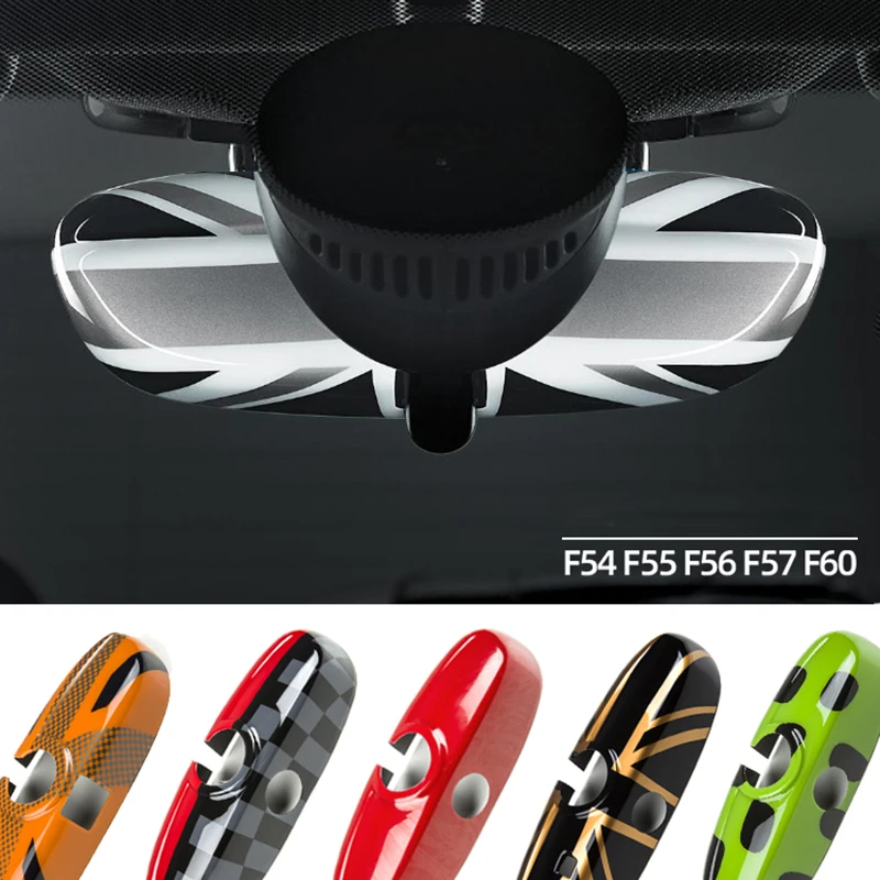 

Car Rearview Mirror Cap Cover ABS Decoration For MINI Cooper JCW S One+ Clubman F54 F55 F56 F60 Countryman Interior Case Cover