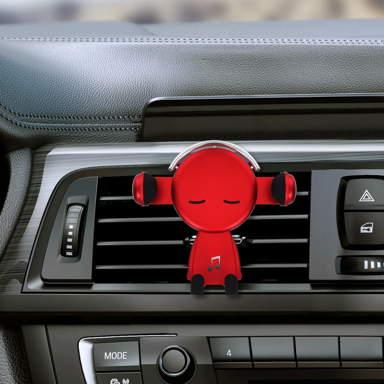 

Sensing Phone Holder 60-90mm 360 Degree Rotation Navigation Support Air Vent Mount Navigation Support Red