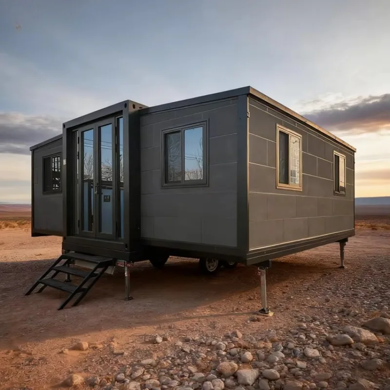 Prefabricated Container House Expandable Modular Tiny Home Mobile Living Cabin Office Housing Medical Clinic Relief Shelter