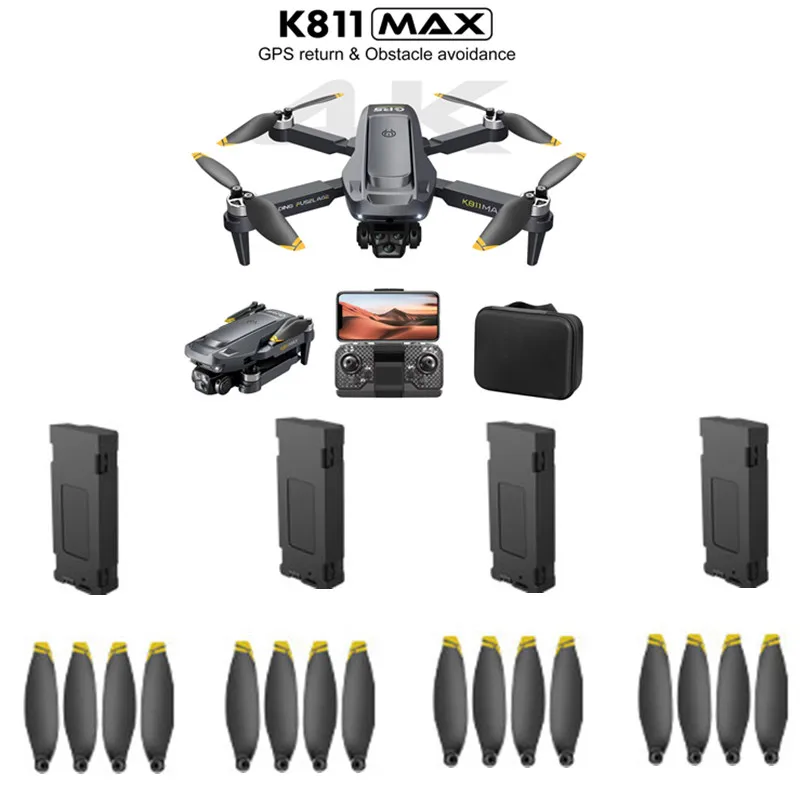 K811 MAX Drone Battery 3.7V 2000MAH battery USB propeller for K811 Drone Parts K811 3.7V 2000MAH Battery K811MAX RC Dron Battery