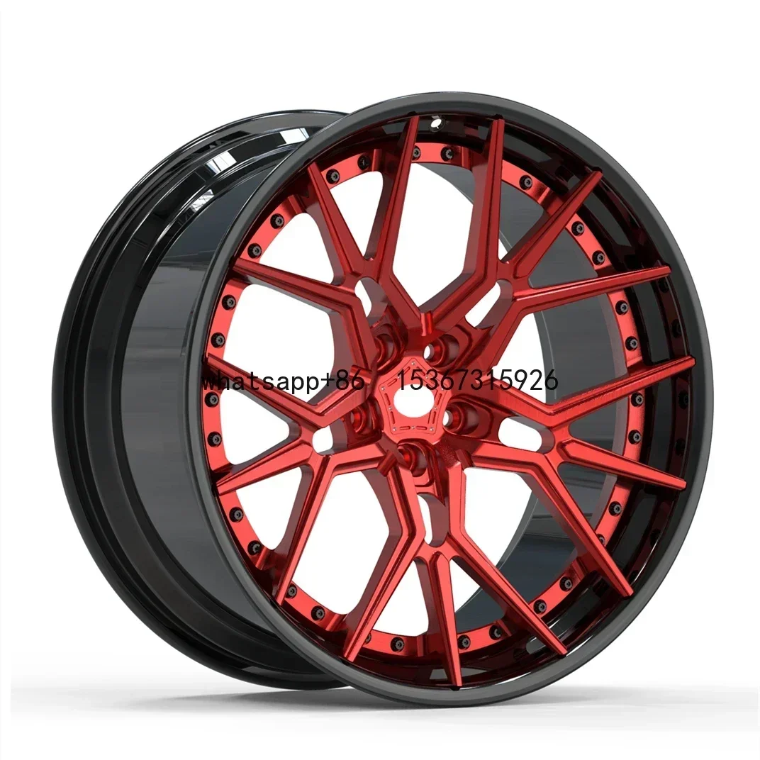 

custom 2 piece forged wheels 18 19 20 21 22 inch wheels 5x120 5x112 6061T6 passenger car wheels