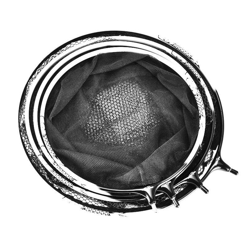 Ultra-Light Titanium Alloy Fiing Net Head Carboon Material Carp Fiing Net Lightweight Fiing Gear Nano-Slit Large Objects
