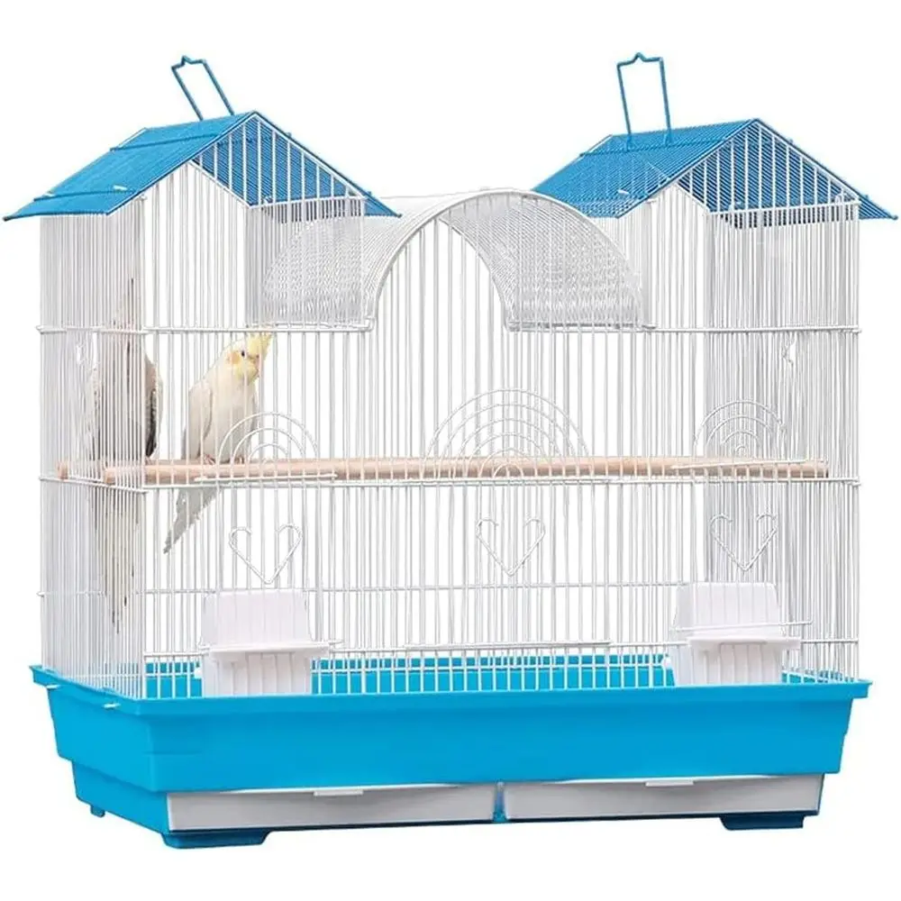 

20 Classic Wrought Iron Breeding Birdcage - Large Elegant Cage with Accessories, Perfect for Home Décor