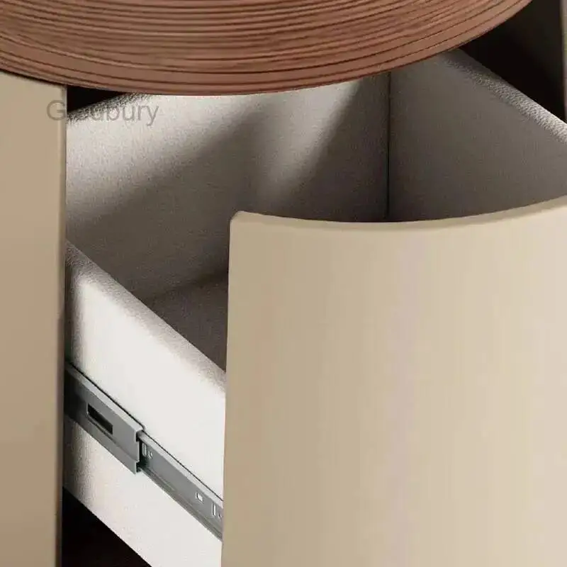 Small Creative Table Design Bedside Space Saving Drawers Storage Nightstand Unique Trendy Mesa De Noche Bedroom Furniture