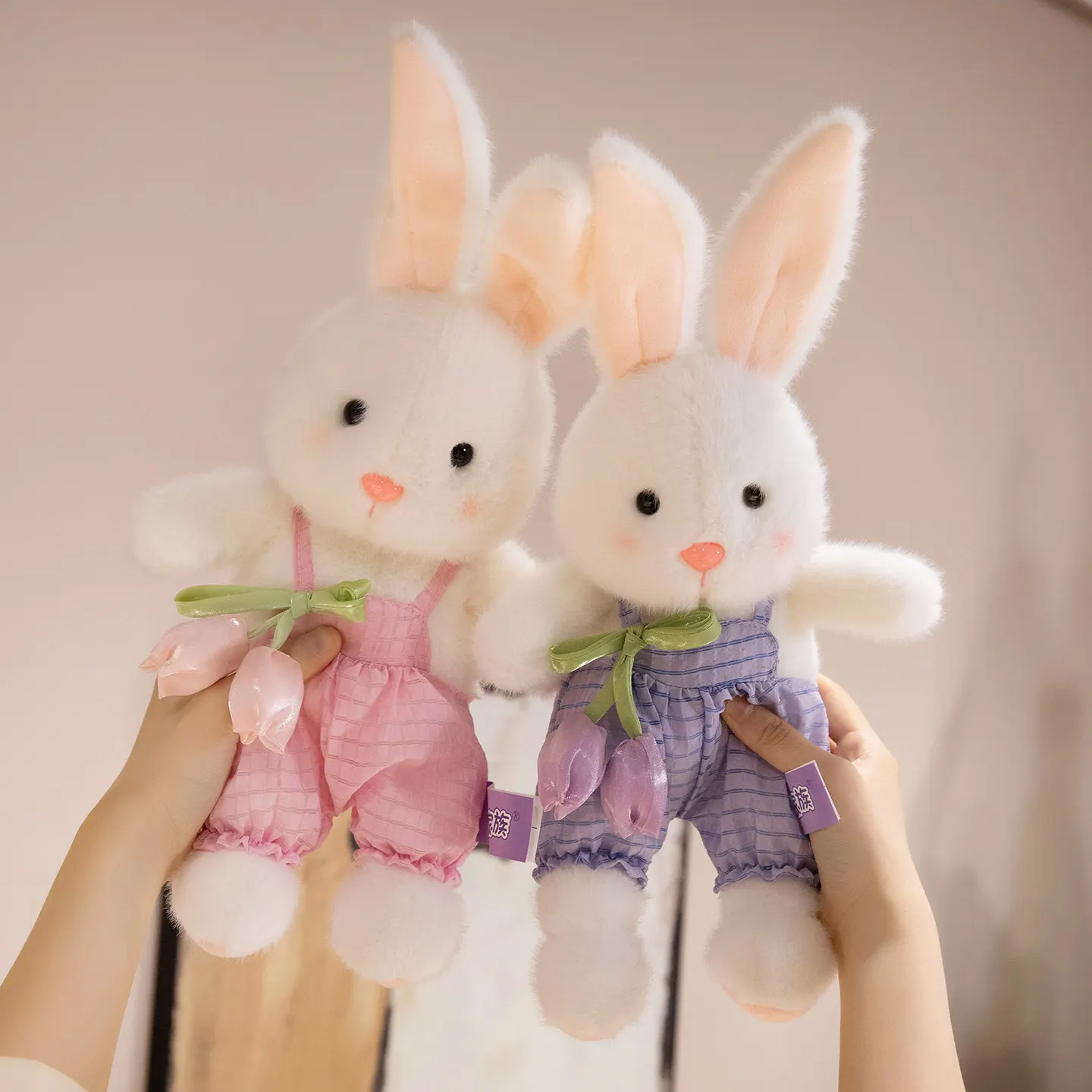 35-70 Cm Kawaii Tulp Bloemblaadje Konijn Knuffel Leuke Knuffels Bunny Knuffels Pop Kussen Zacht Kinderen speelgoed Voor Meisjes Room Decor