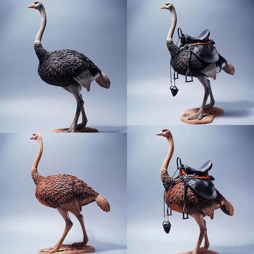 

JXK097 JXK 1/6 Scale Resin Ostrich Simulation Model with Saddle Dolls Figure Scene Accessory for 12" Action Figure DIY Ornament