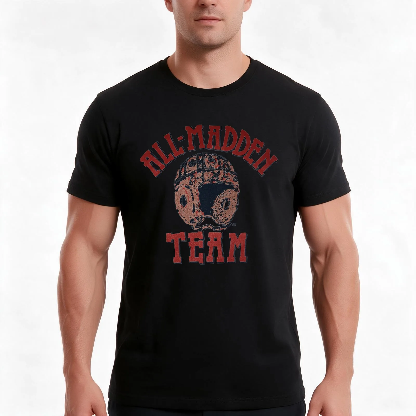 All Madden Team Classic T-Shirt, Summer Casual Cotton Tee, Oversized Streetwear Tops, Vintage Graphic Print, Unisex Men Women