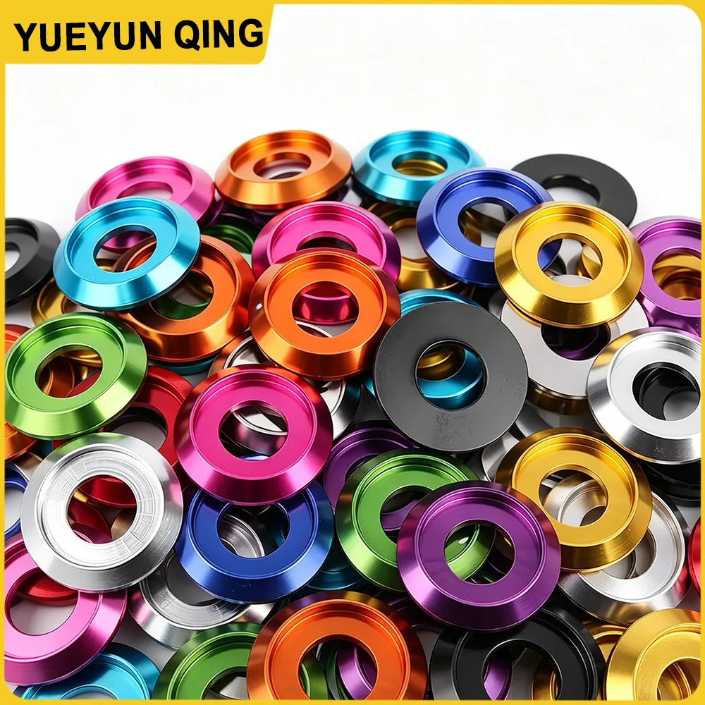 Colorful Anodized Aluminum Washer for Button Head ISO7380 Screw Sizes M2-M8 - Suitable for RC Model Electronics Drone DIY