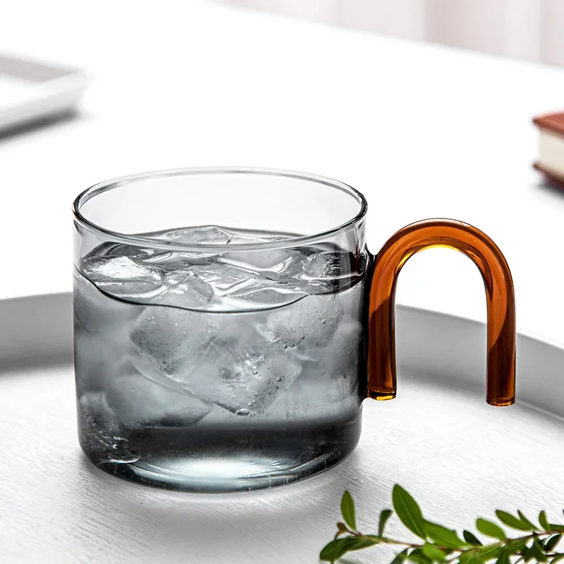 Creative Pouring Mug Heat-resistant Colored Glass Breakfast Cups of Coffee Tea Cup Original Mugs Free Shipping Glasses Cupshe