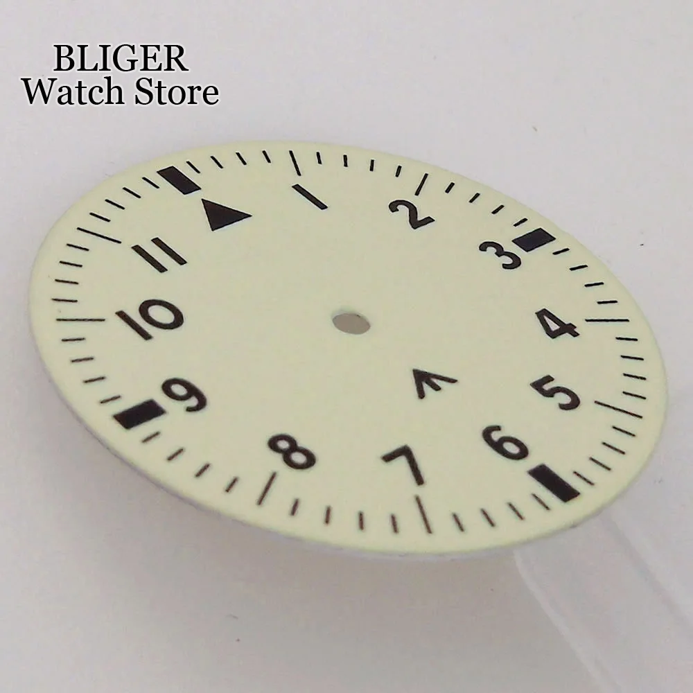 New Luminous Dial 33.5mm Watch Dial fit NH35 NH36 NH38 Automatic Movement Men Watch Part Accessories