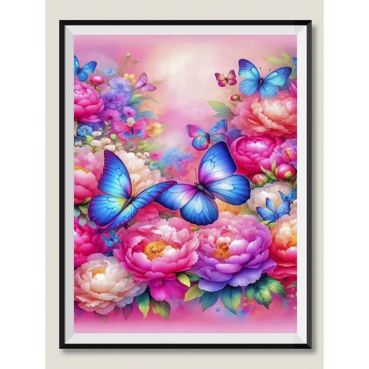 9ct 60x80cm Butterfly Cross Stitch Embroidery DIY Printed Kits Needlework Set Home Decor Crafts New