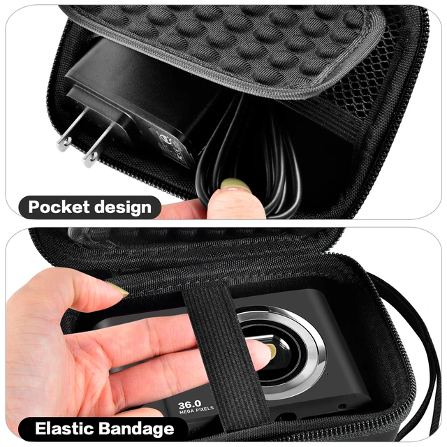 EVA Digital Camera Storage Bag Case Vlogging Protective Shell Scratch Resistant Suitable for Sevenat/AbergBest/Kodak Pixpro 4 EVA Digital Camera Storage Bag Case Vlogging Protective Shell Scratch Resistant Suitable for Sevenat/AbergBest/Kodak Pixpro 4