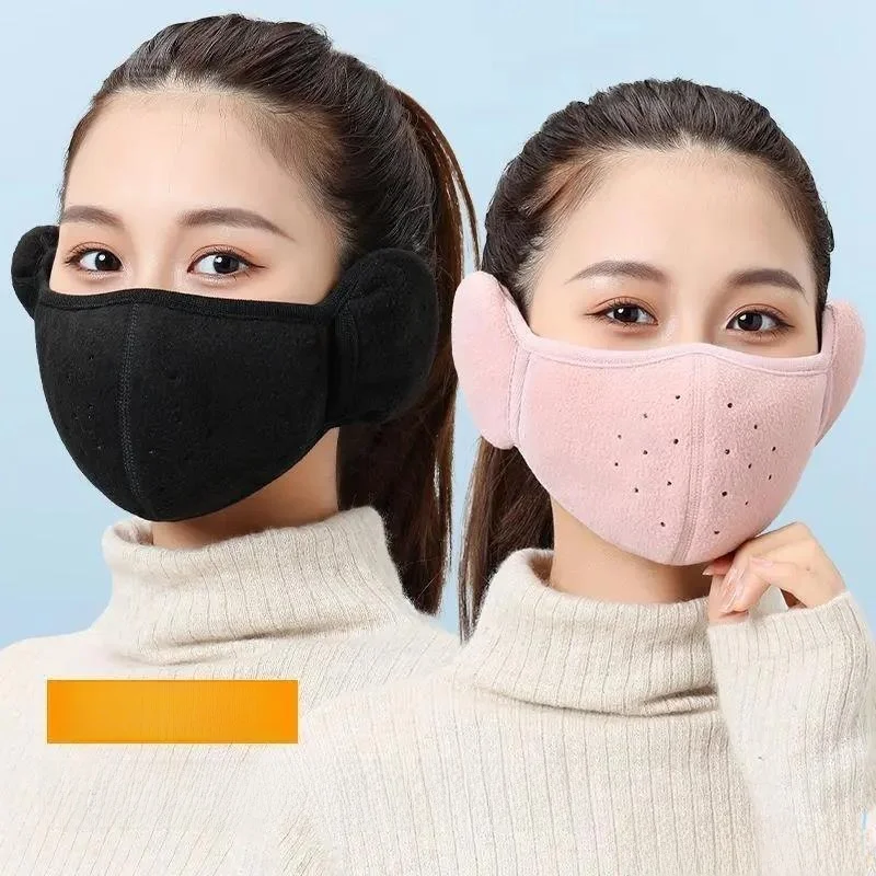 

Утепленная зимняя маска для велоспорта и наушники 2-в-1: теплые, ветрозащитные, 3D-маска для защиты от холода в Харбине, Северо-Восток Китая