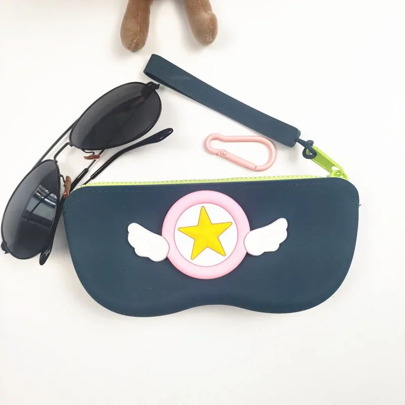 Новинка 2025, силиконовый чехол для очков для хранения с подвесной ручкой, подходит для путешествий и портативного использования, водонепроницаемый женский подарок B1