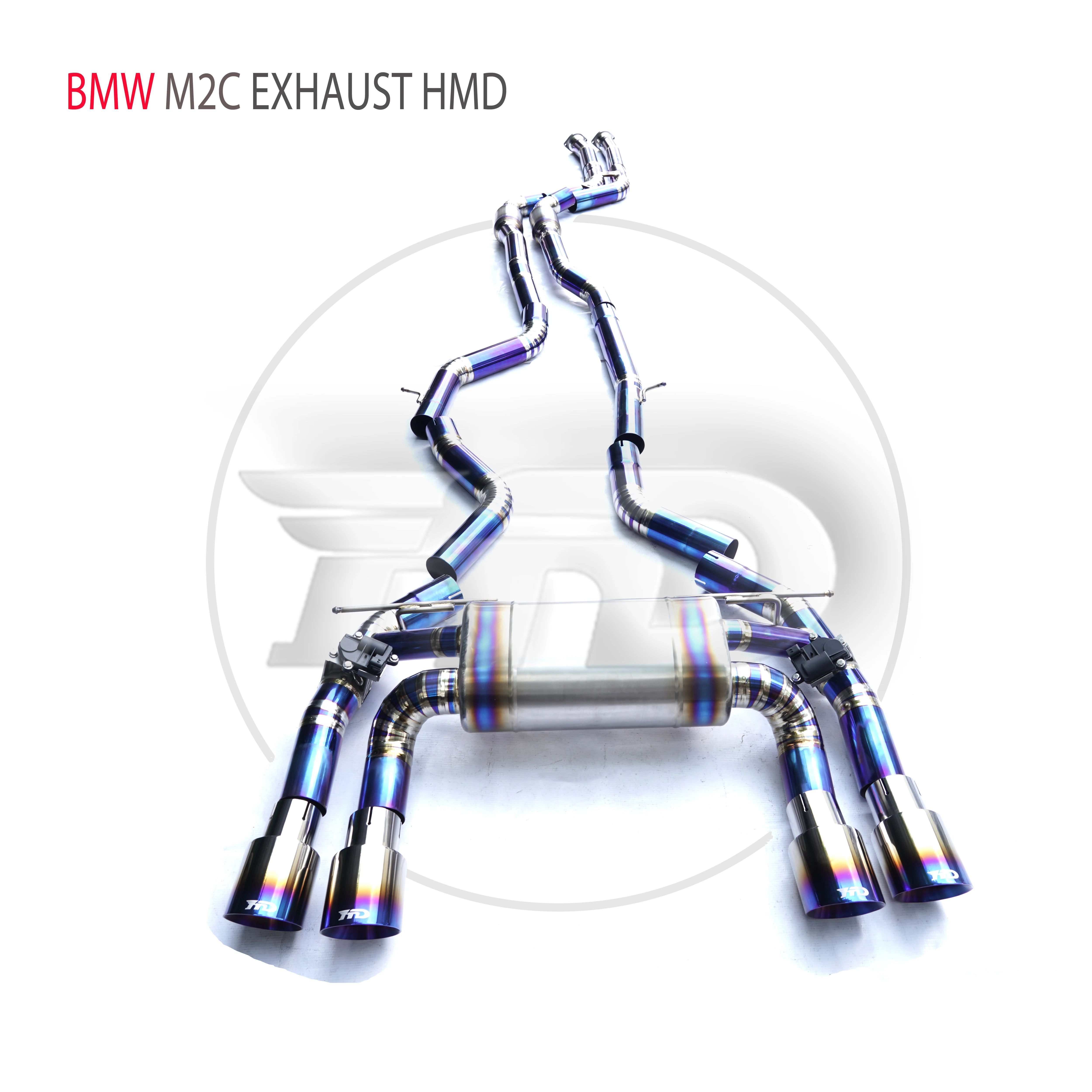 HMD Titanium Alloy Exhaust System Performance Valve Catback is Suitable For BMW M2 Competition S55 Engine F87 Muffler For Cars