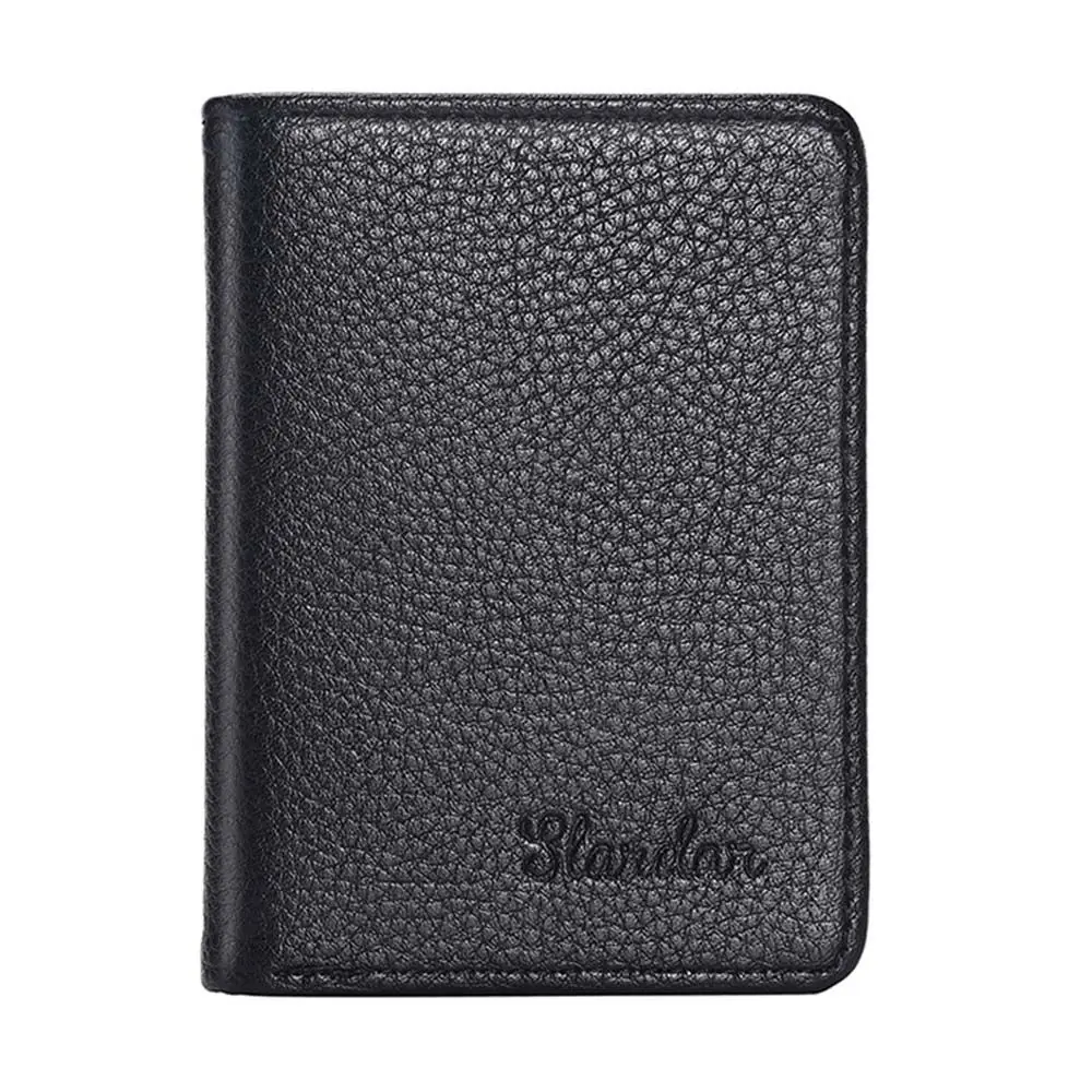 Design Ultra-thin Credit Card Bag Multi-slot PU Leather Mini Money Bag Business Card Holder Men Wallet ID Card cover Coin Purse
