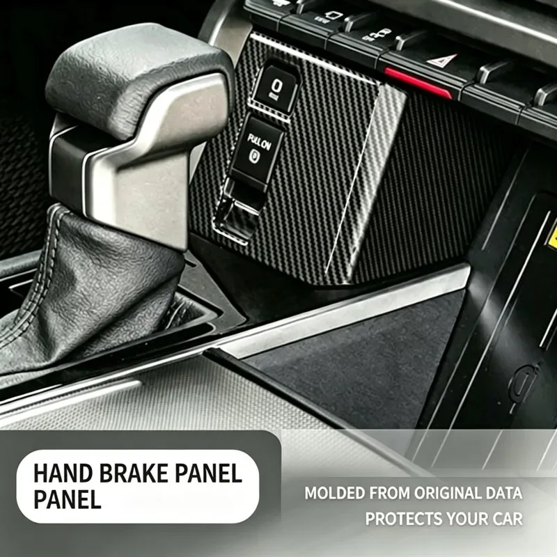 Center Console Handbrake Trim Panel Decor Bright Strip Car Interior Modification Accessories Anti-scratch For Toyota Tundra 2023