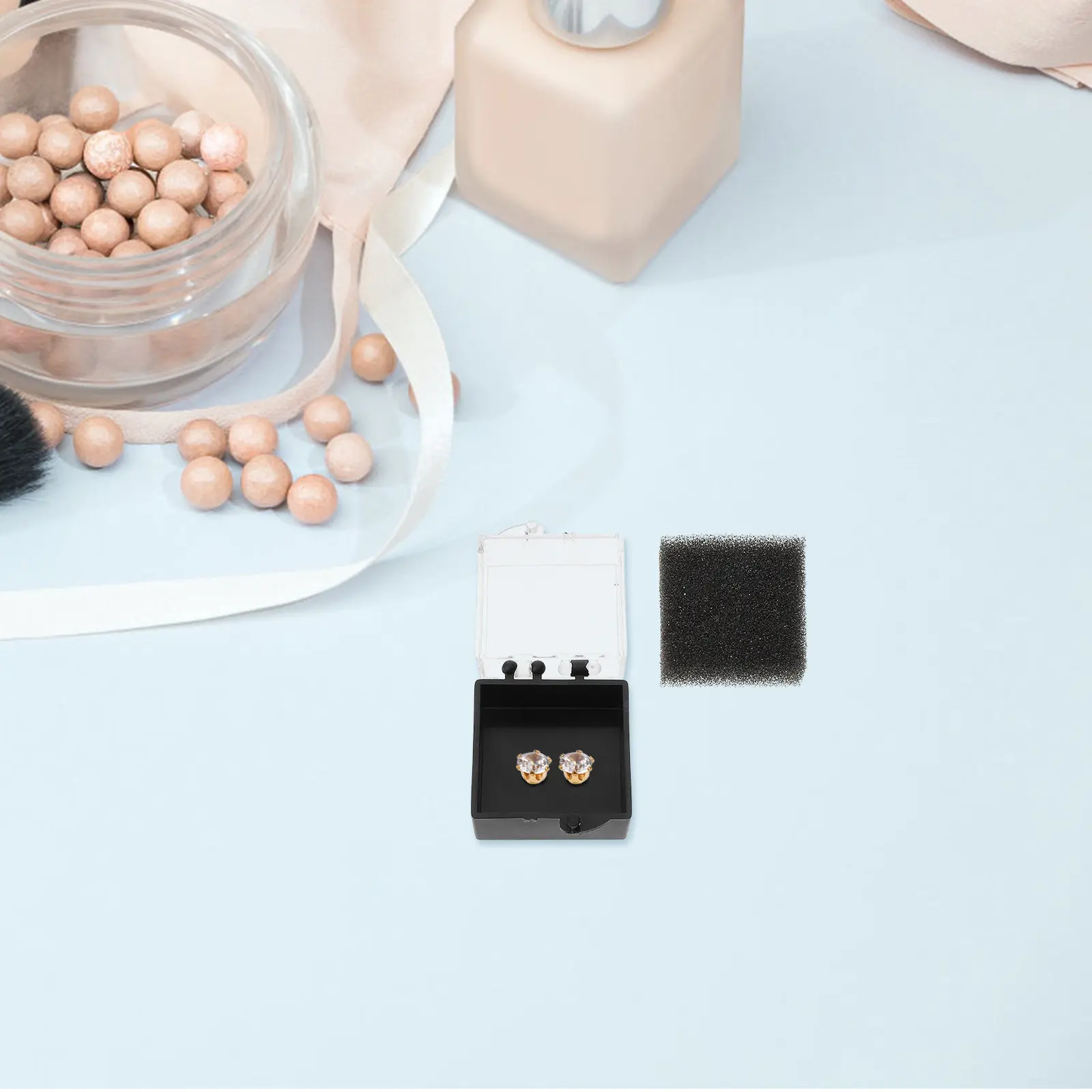 

10Pcs Transparent Display Box Square Acrylic Badge Case for Jewelry Brooch Pin Organizer Lapel Storage Displaying Case