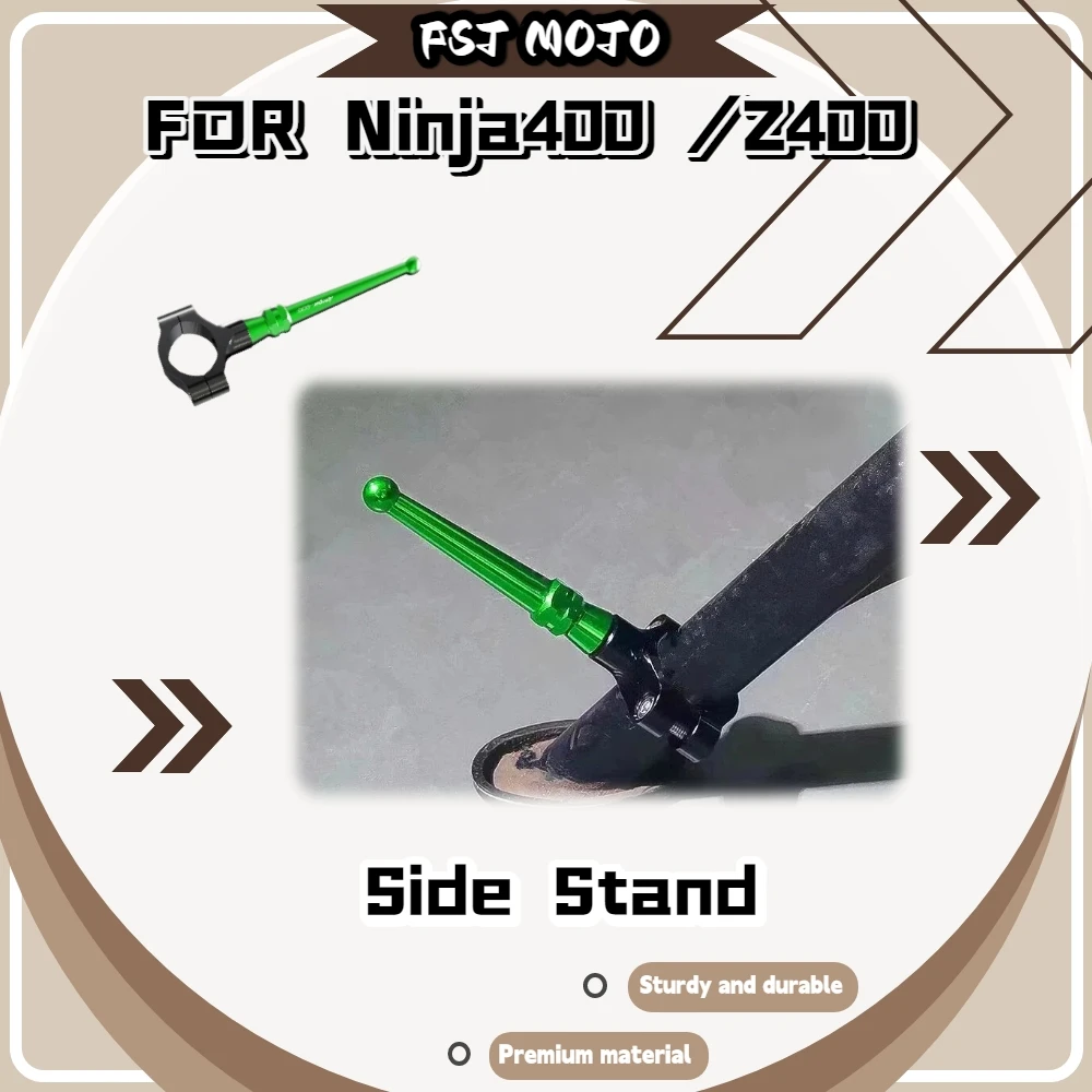 For Ninja400 Z400 Auxiliary Side Support Rod Raise Stand Height Keep Balanced When Parking On Sloped Road Fittings