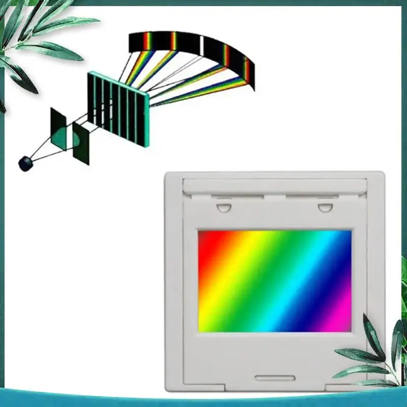 (NEW) Transmission Diffraction Grating With Frame Line Spectrophotometer Diffraction Grating Optical Teaching Experiment