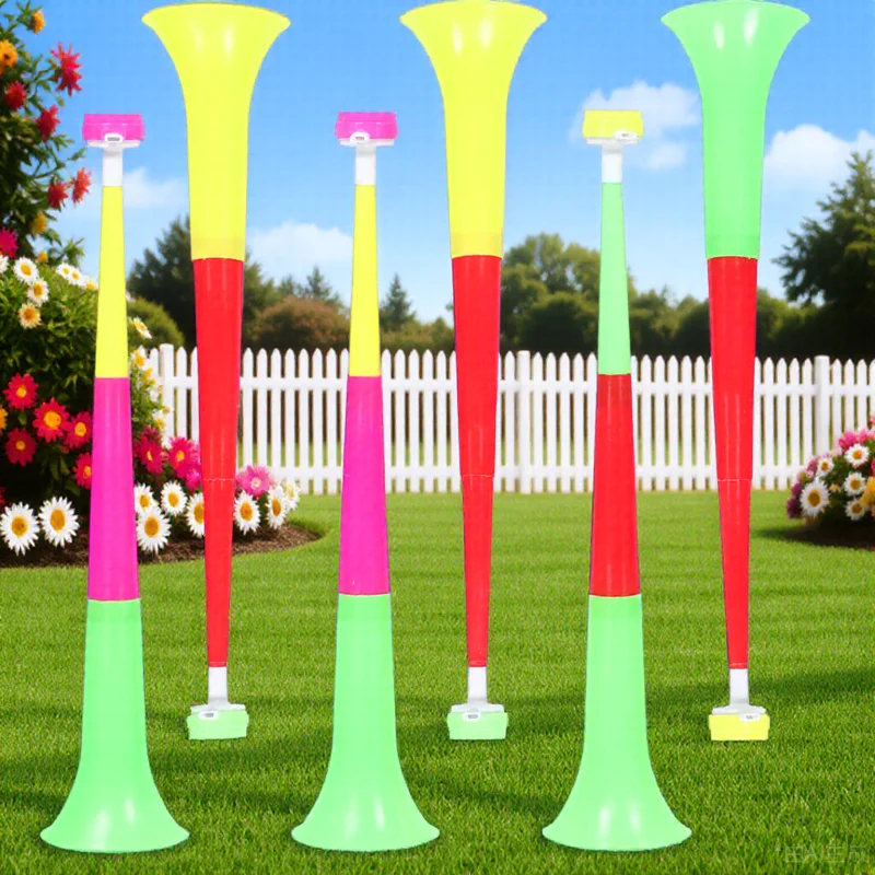 

6Pcs Telescopic Horns Foldable Football Game Accessories Kids Cheering Party Soccer Noise Makers Football Noise Makers