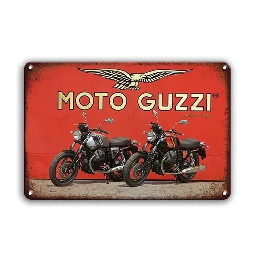Motorrad-Blechschild im Vintage-Stil, Männerhöhle Wandkunst, Retro-Dekoration