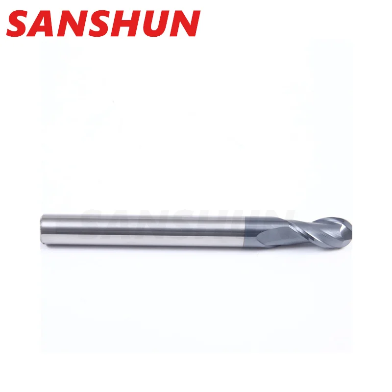 HRC50 2 Flutes Ball Nose End Mill tungsten steel Cutter CNC Router Bit Milling Tool cutting tools R0.5mm 1mm 3mm 4mm 6mm 10mm