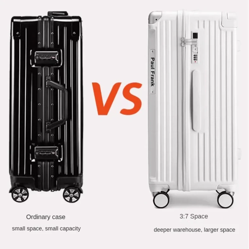 Travel Suitcase Privacy Protection Trolley Case 28/30/32 Inch Wide Handle Large Capacity Luggage with USB Charging Port Suitcase