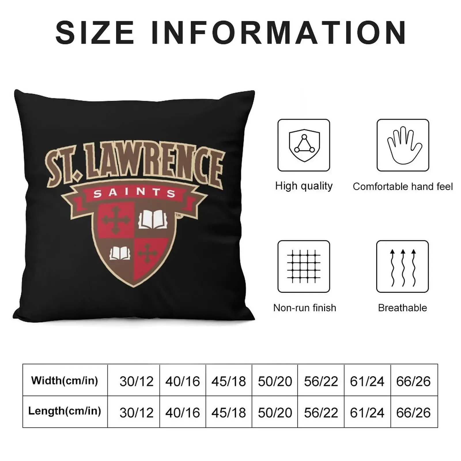 St. Lawrence saints Throw Pillow christmas pillowcases Rectangular Cushion Cover Cushion Child Christmas Covers pillow