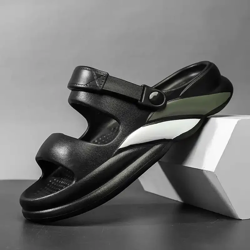 

Backless Spring-autumn Men's Beach Sandal Color Shoes Slippers Shoes Sneakers Sport Trend Luxury Brand Releases New
