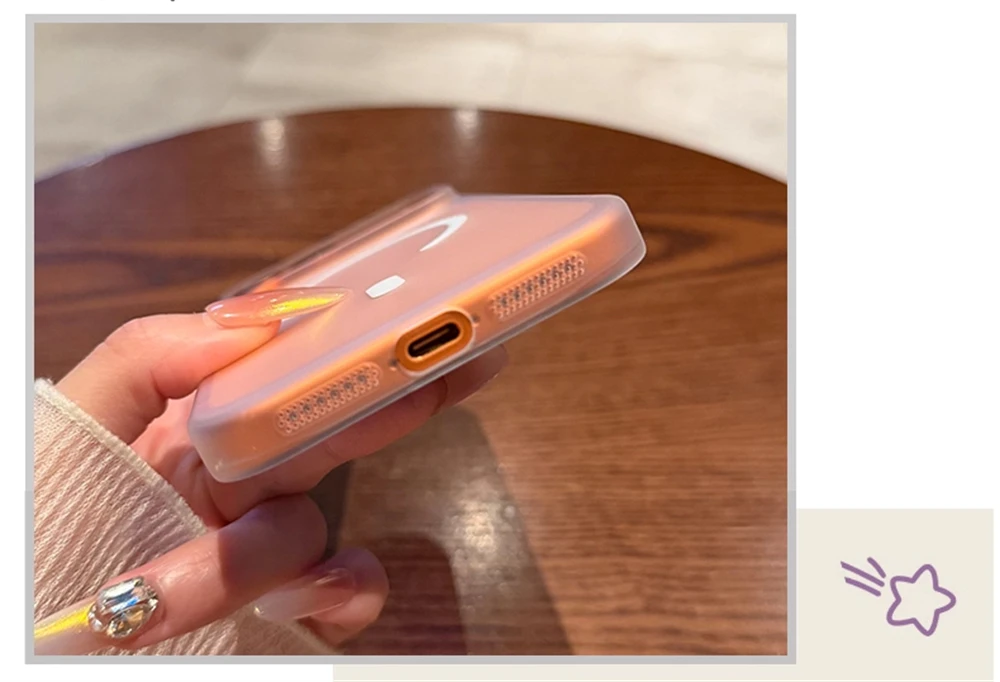 Ultra Dünne Matte Durchsichtige Harte PC-Hülle für iPhone 18 17 Pro Max Air 16 15 14 Plus 13 12 mit Magsafe Magnetischer Super Slim Abdeckung – Detail 6