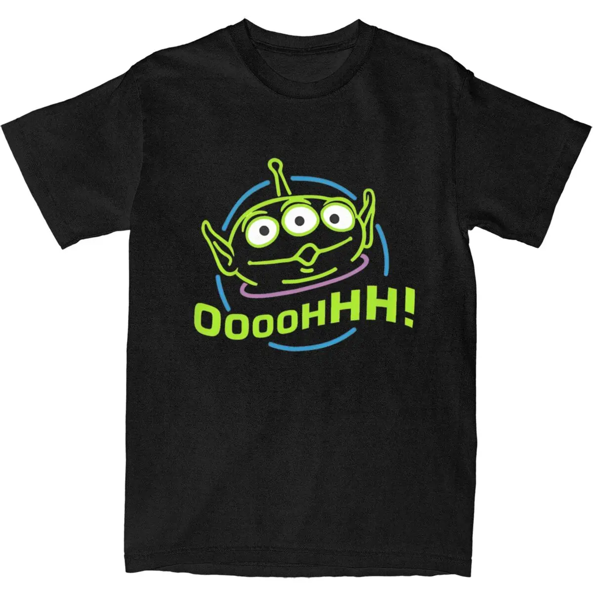 Oooohhhhhh! Alien T Shirt Summer Classic T-Shirts Cotton Hip Hop Tee Shirt For Man Short-Sleeve Printed Clothing