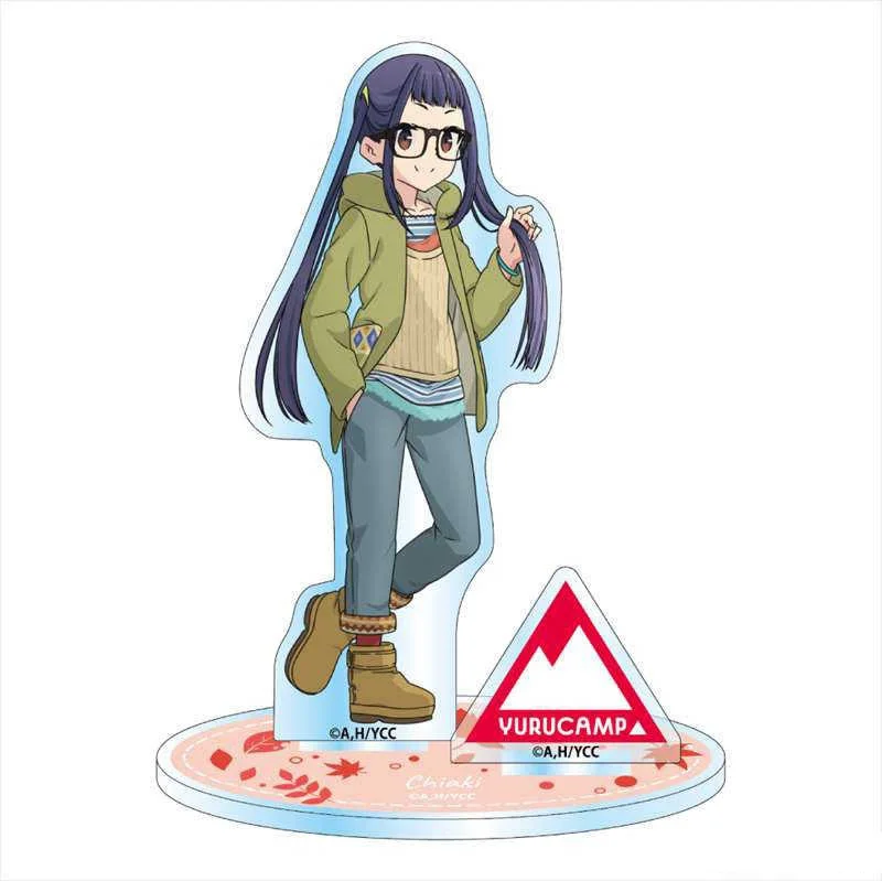 Loen Anime Perifere Winkel Relaxed Camp Aoi Inuyama HD Dubbele inbrengen Acryl Stand Desktop Decor Fans Gift Ongeveer 15 cm + 6 cm