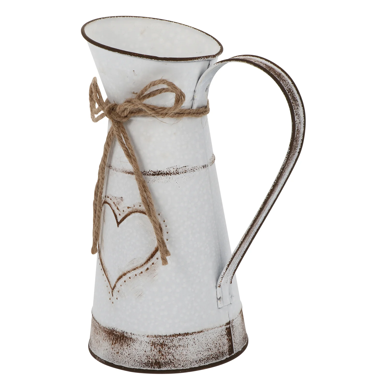 

Vintage Decor Heart Shaped Flower Pot Pendant Arrangement Vase Ghibli White Bouquets Water Jug