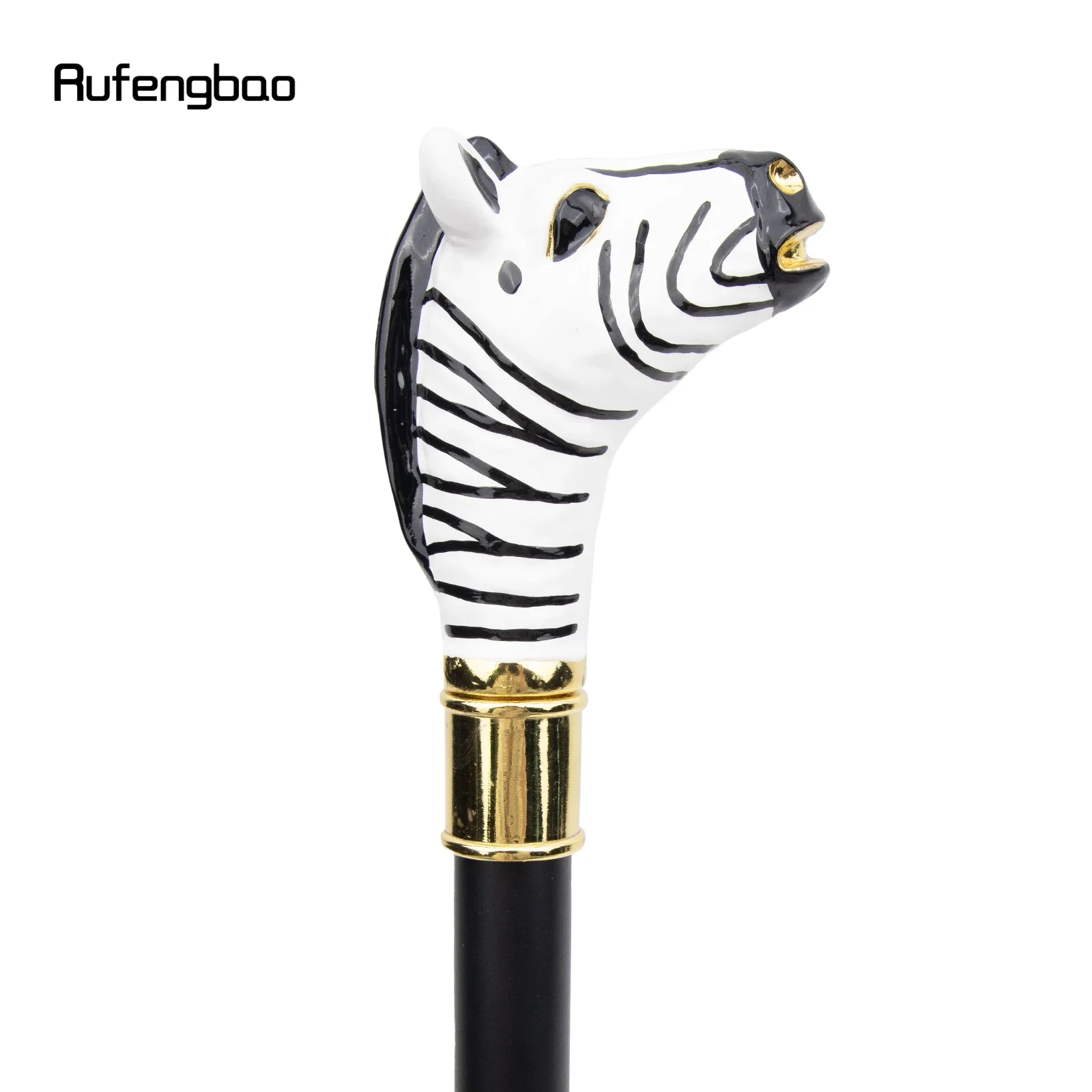 เซรามิค ZEBRA Horse HEAD สัตว์เดิน Stick ซ่อนแผ่นป้องกันตัวเองแฟชั่น Cane แผ่นคอสเพลย์ Crosier Stick 93 ซม