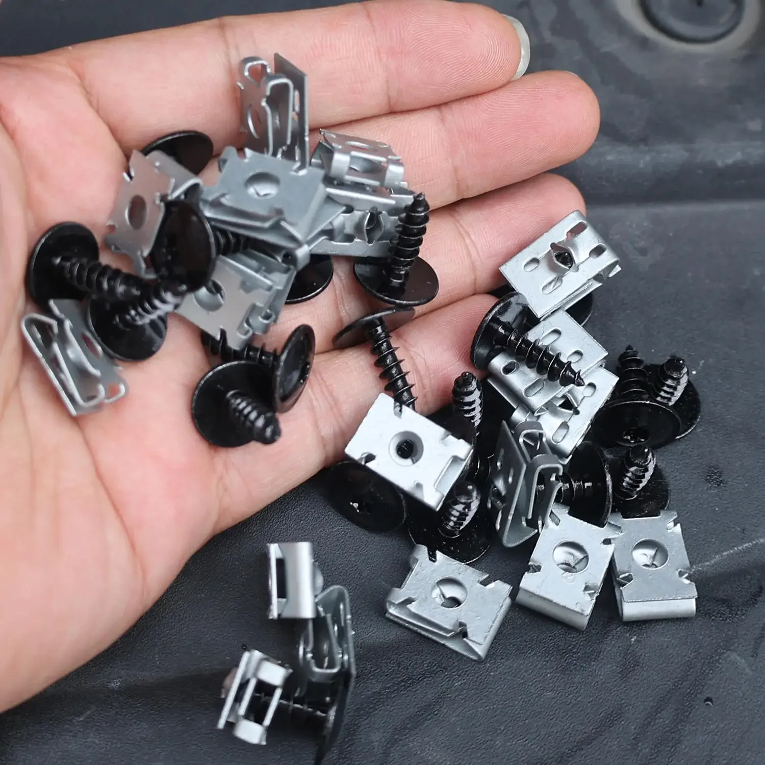 Automotive Kotflügel-Stoßstangen-Spritzschutz-Befestigungssatz U-Typ Mutter Torx-Schraube OE N90974701 N90959101 Ersatz für VW Audi Porsche – Detail 4