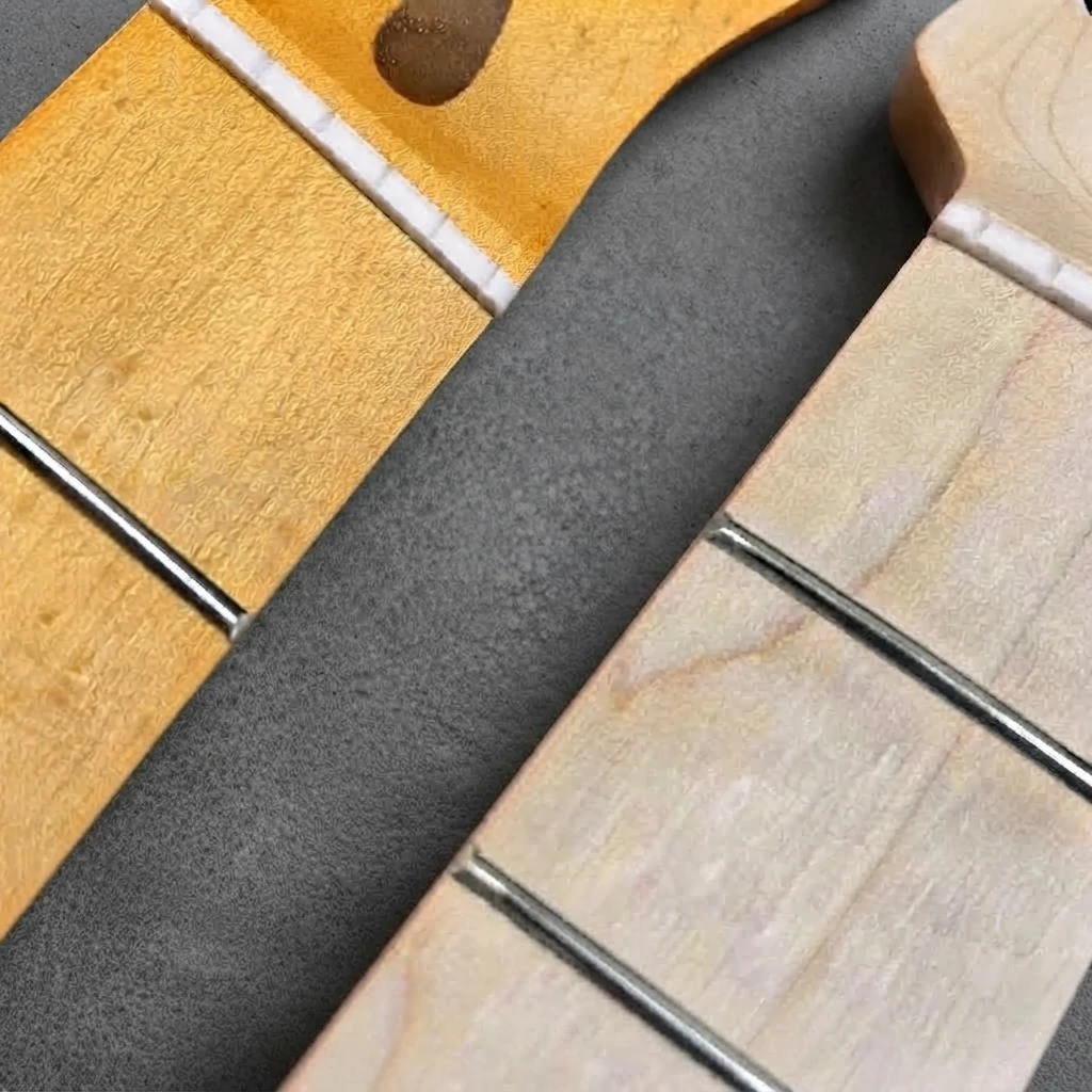 1957 Vintage TL Guitar Neck, 21 Frets, One Piece Construction, Gloss Finish, 56mm Heel, Adjustable Truss Rod for DIY Projects