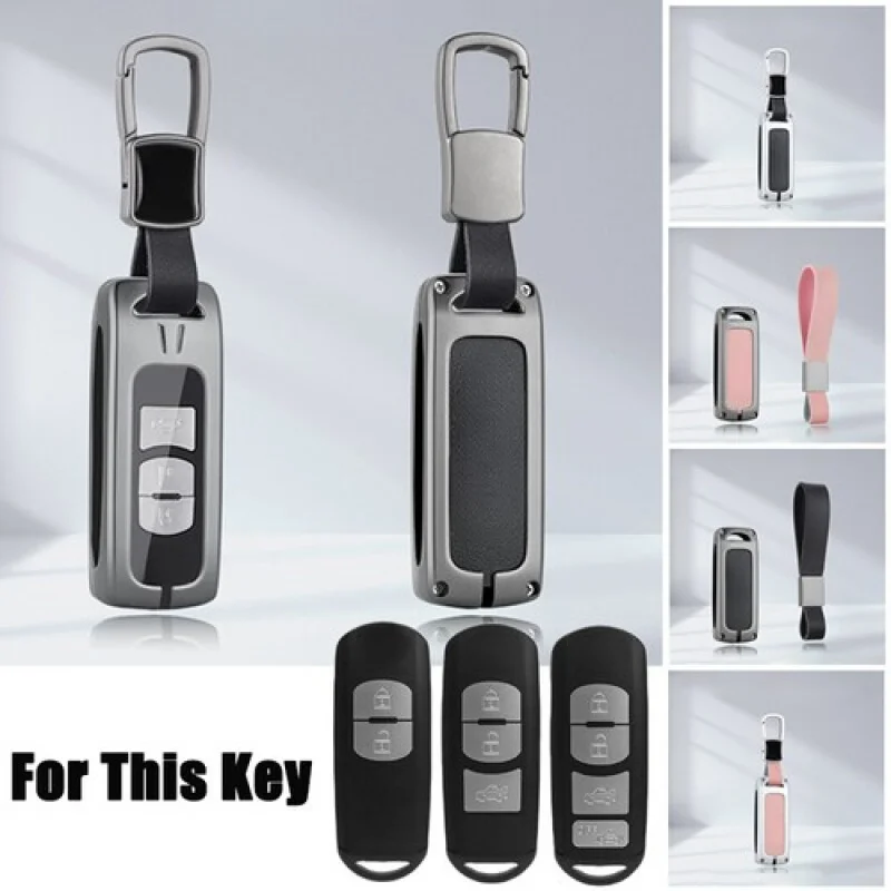 

Чехол для ключей из цинкового сплава A + ТПУ для Mazda CX-9 2 3 5 6 CX-7 CX-3 CX-5