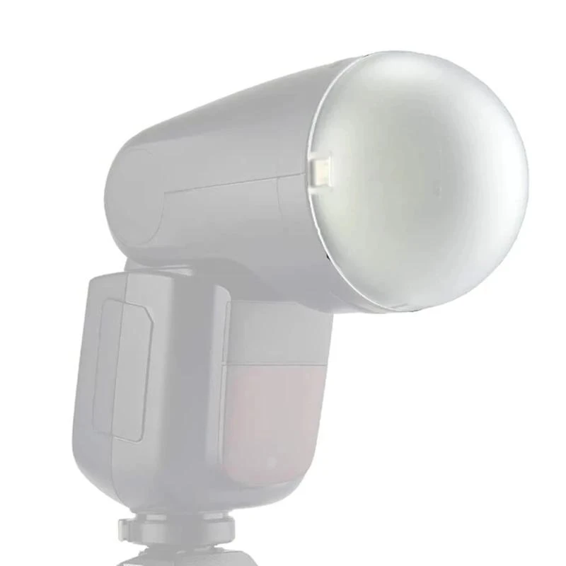 R91A AK-R11 Dome Diffuser Round Flash-Head Protective Cover Softbox for Godox V1 Flash Series V1-S V1-N V1-C V1-F Repair