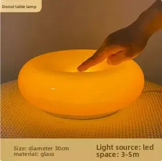 Bedside night light light luxury high-end sense creative decoration atmosphere glass table lamp