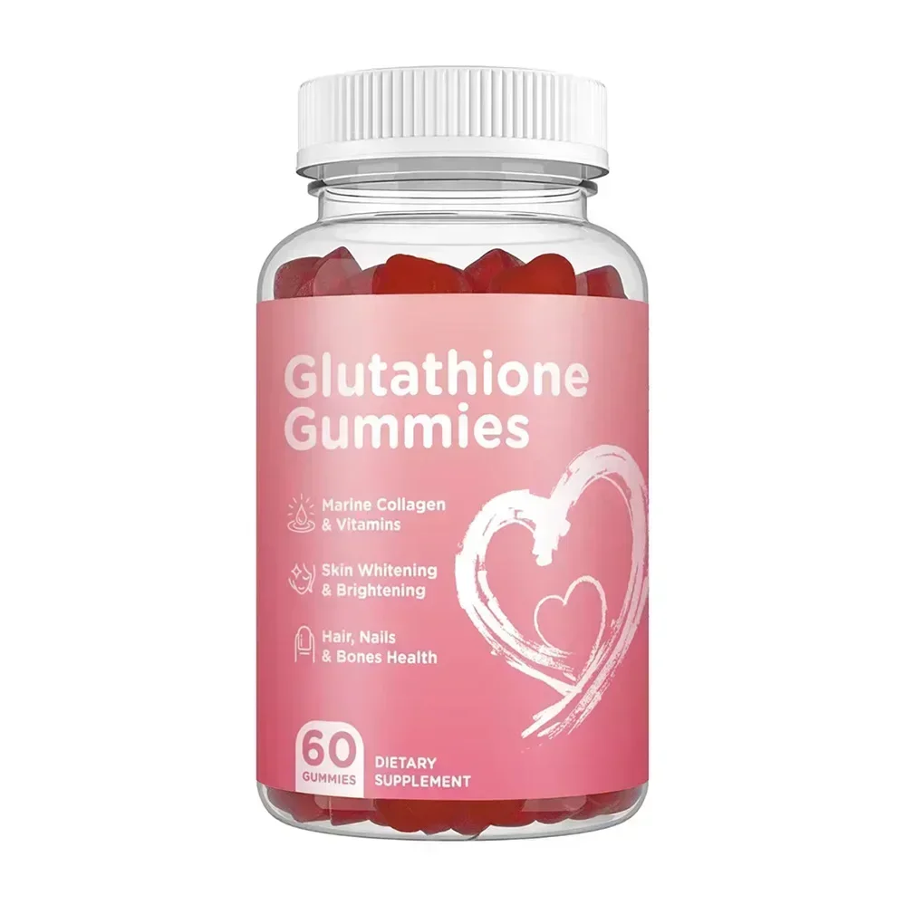 1 bottle of glutathione gummies for nutritional supplementation collagen protein health food