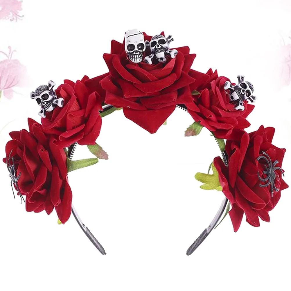 

Headb Women Halloween Headdress Red Hair Accessories Fashion Halloween Headdress Hair Accessories B