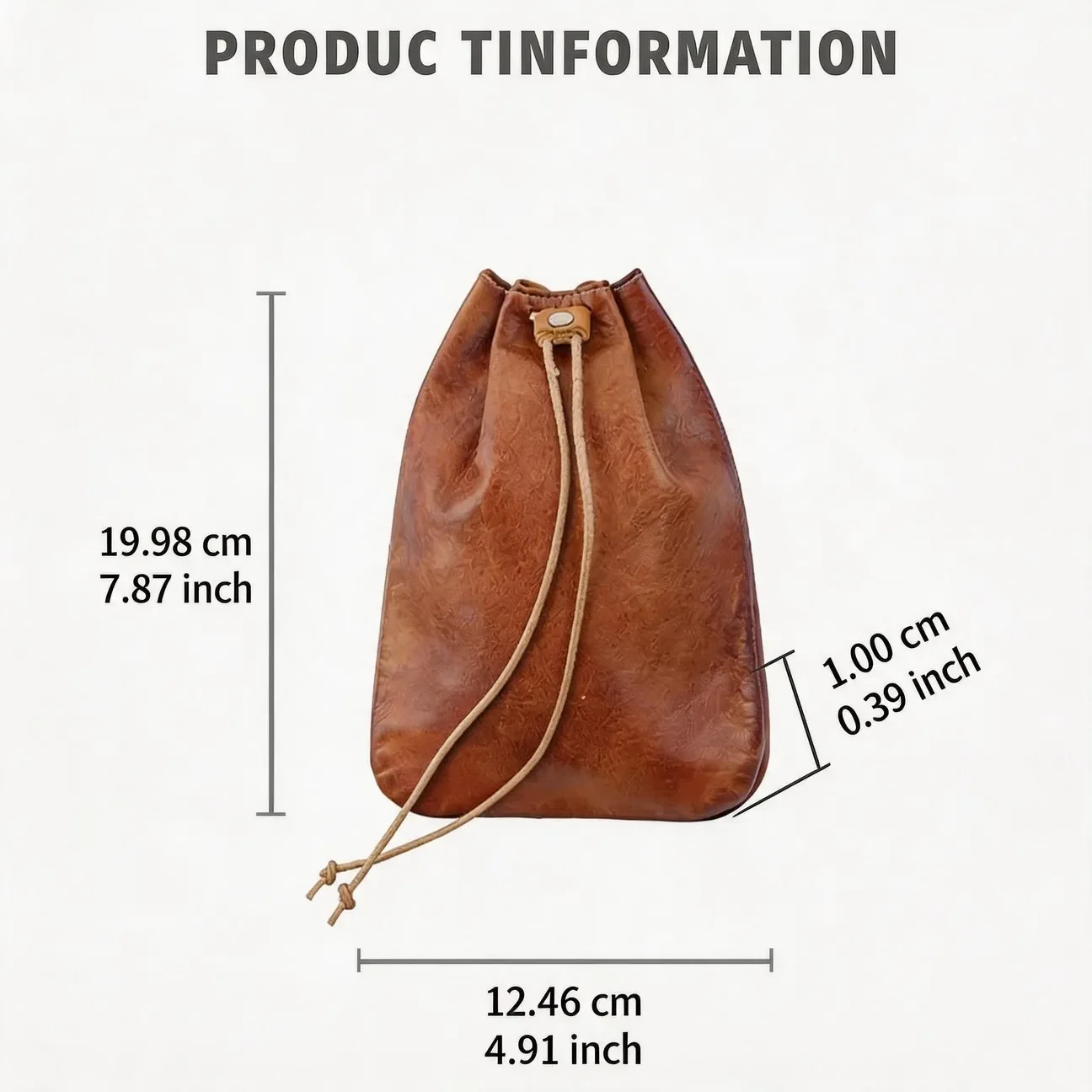 Genuine Leather Retro Zipper Coin Purse Card Holder Storage Bag Wallet Key Bag Space Saving