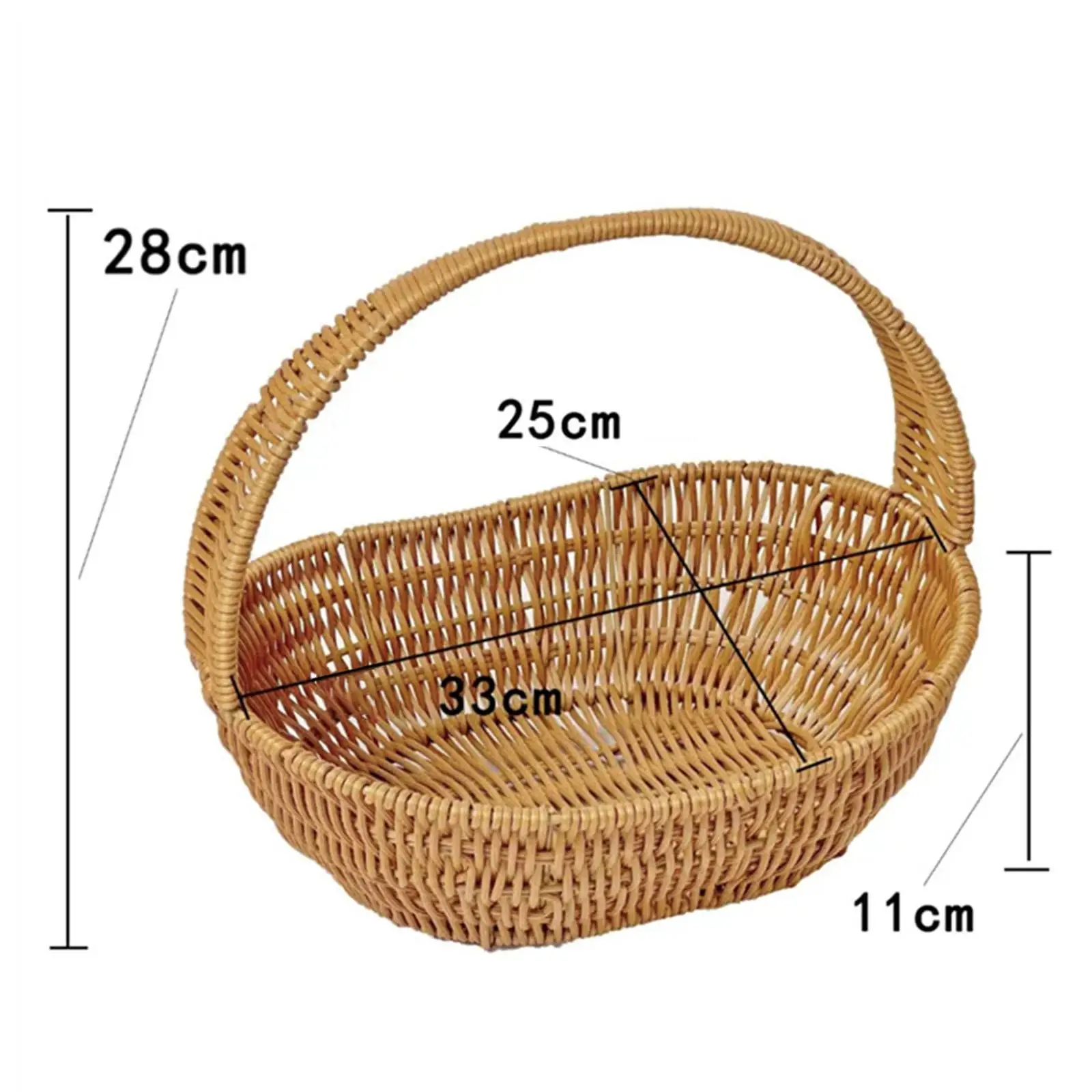 Storage Serving Basket Container Woven Grocery Baskets Picnic Basket Handwoven Storage Basket for Beach Shopping Hiking Kitchen Storage Serving Basket Container Woven Grocery Baskets Picnic Basket Handwoven Storage Basket for Beach Shopping Hiking Kitchen