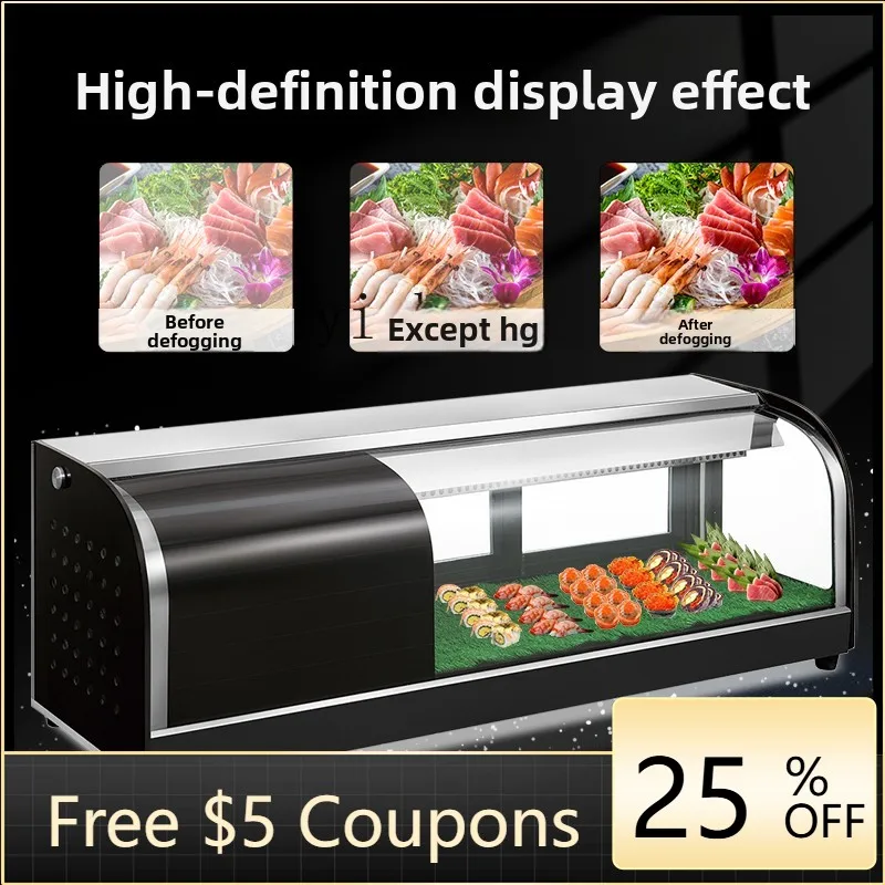 

JX столешница суши охлаждаемая витрина сашими шкаф для десерта свежих фруктов