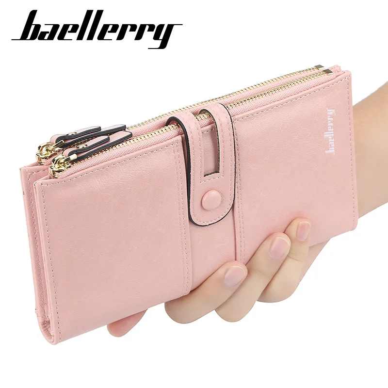 

Name Engrave Women Wallets Fashion Long Leather Top Quality Card Holder Classic Female Purse Zipper Brand Wallet For Women